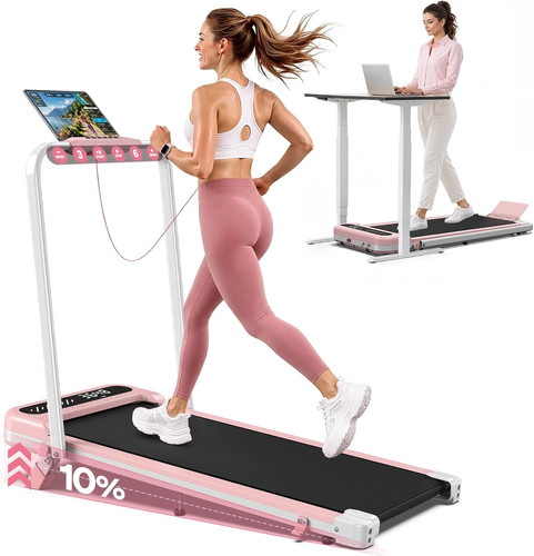 Pink walking pad with - walking, 10%